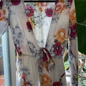 Cotton candy LA floral romper